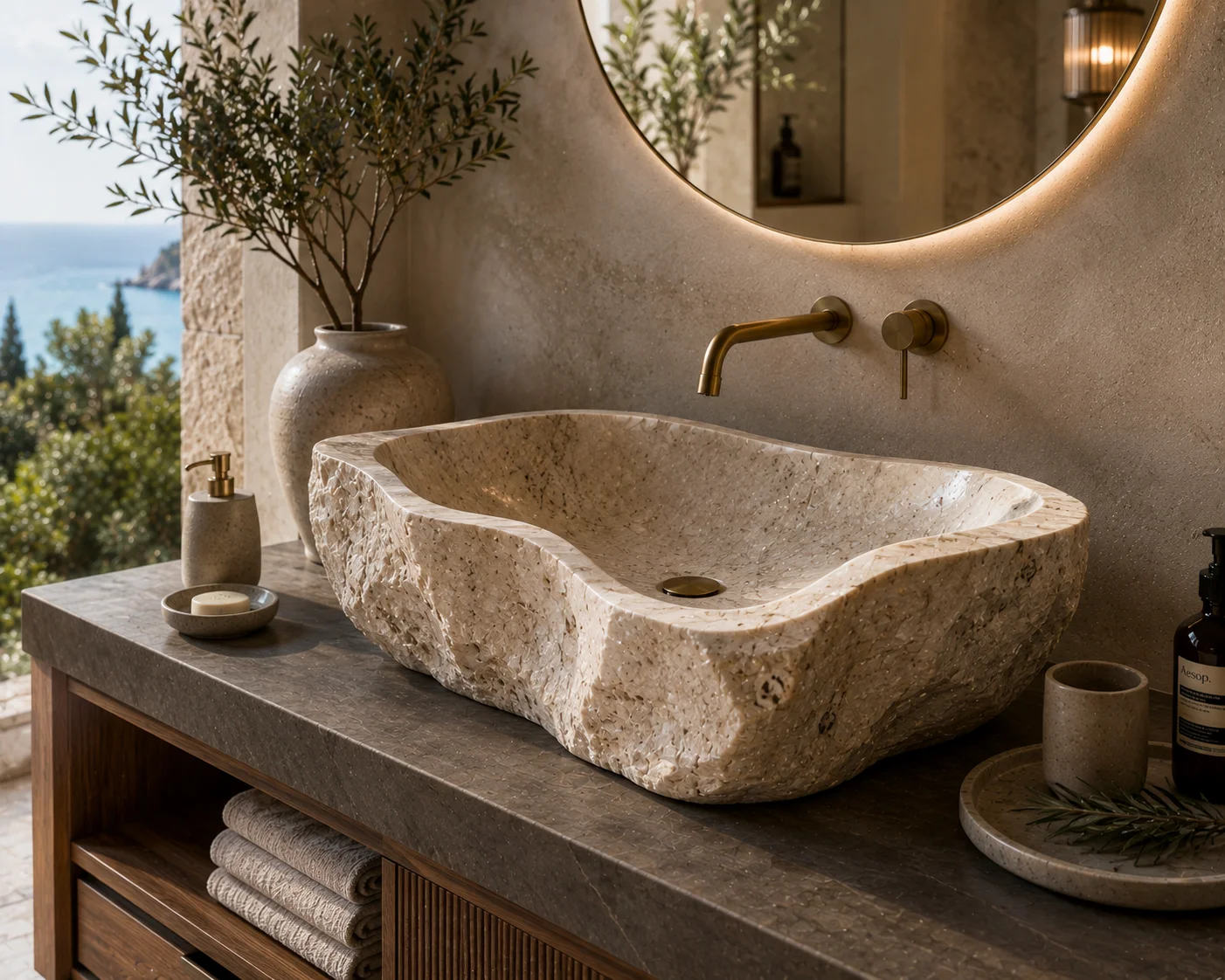 Custom Stone Basins