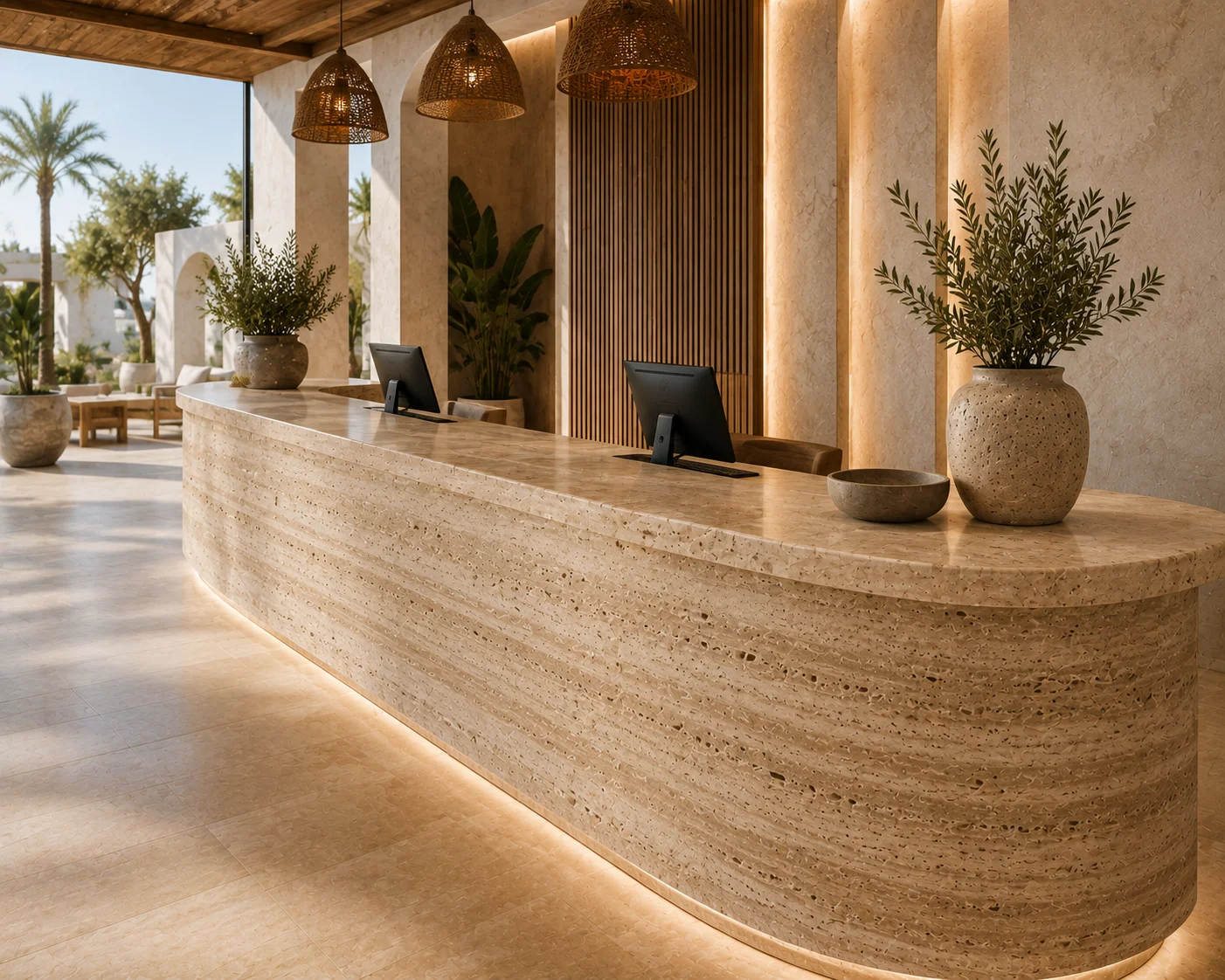 Travertine Countertops